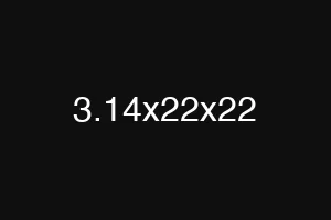 3.14x22x22